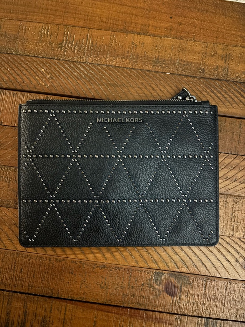Michael Kors Jet Set Studded Clutch